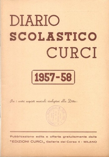 Diario scolastico curci - diario,