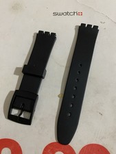 Swatch Gent /new Gent Cinturino Di Ricambio Compatibile Nero ( Nuovo)