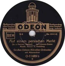 SCHELLACK Odeon Orchester Im