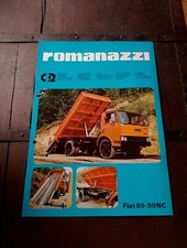 ROMANAZZI FIAT 80 90 NC RIBALTABILI brochure epoca originale In Italiano 