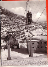 CARTOLINA  SARNANO SASSOTETTO  B/N  VIAGGIATA 1965 CABINOVIA