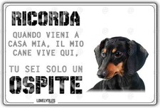 Cartello cane Bassotto IL MIO