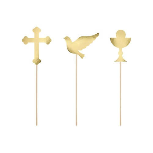 Cake topper colore - colore, oro