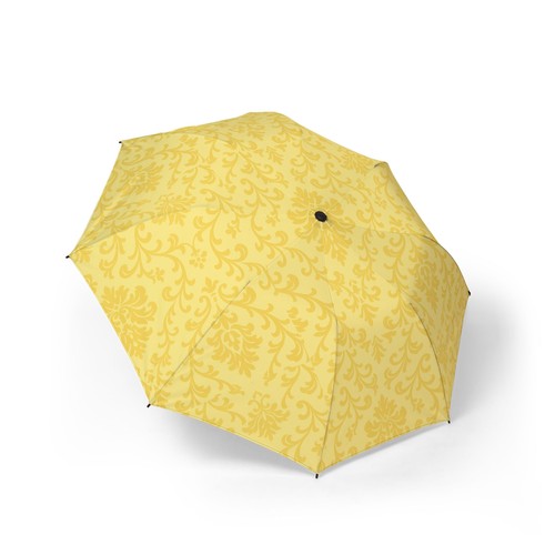 Yellow damask pattern umbrella - damask,