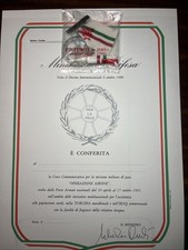 MEDAGLIA, FASCETTA E DIPLOMA