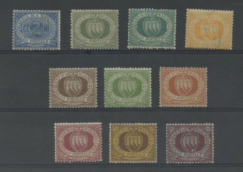 San marino 1892 stemmi - 1892/4, 10v