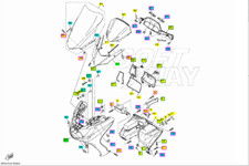 Scudo anteriore grigio Yamaha Majesty 400 2004-05