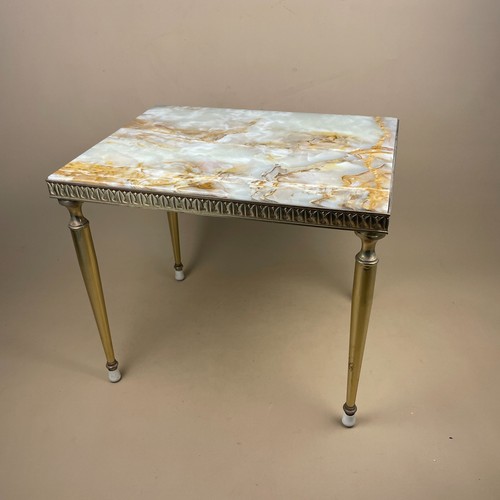 Tavolo vintage marmo ottone