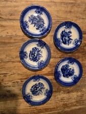 India Flow 5 piatti blu Villeroy & Boch, 1860 ca.