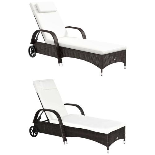 Outsunny lettino sdraio - outsunny–lettino,