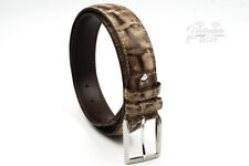 Cintura uomo donna in vera pelle stampa cocco artigianale made in italy da cm 4