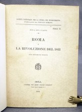 Risorgimento. R. Del Piano: Roma e la rivoluzione del 1831. Imola, 1931