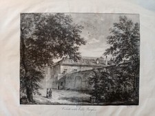 Rara litografia 1840 Roma