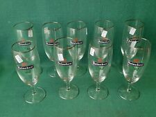 SET 9 CALICI BICCHIERI IN VETRO BIRRA HEINEKEN 25 CL VINTAGE. BM49