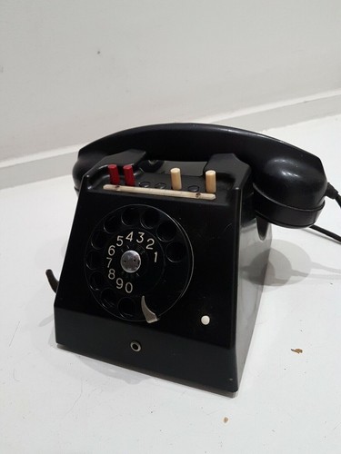 Telefono bachelite nero - telefono,