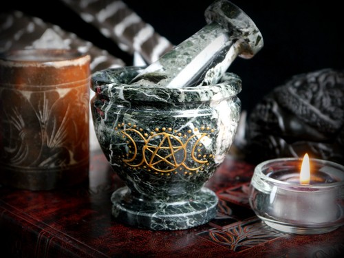 Witches mortar and - mortar, pestle