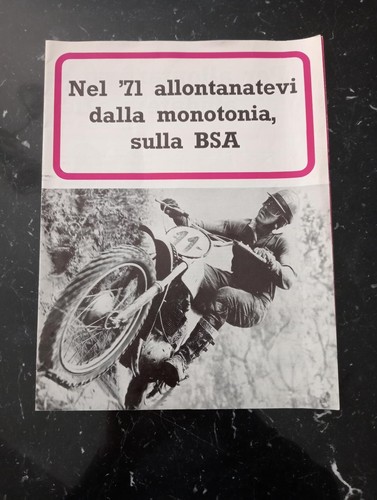 Catalogo moto bsa epoca - catalogo, 1971
