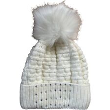 Donna Berretto Julia con Grande Pon-Pon Lavorato a Maglia Beanie Pompon Ragazza