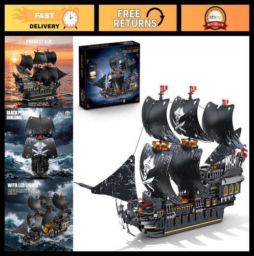 Set costruzioni nave pirata - set,