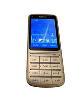 SMARTPHONE NOKIA C3-01 ARGENTO NO SIMLOCK TELEFONO ORIGINALE E SPINA DI RETE, FUNZIONANTE