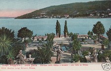 Isola Bella Giardino delle statue e mosaici con vista su Stresa f.p.
