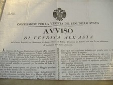 AVVISO VENEZIA 1841 VENDITA