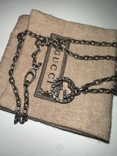 Gucci Collana Argento Incastro