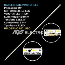 BARRA 48 LED STRIP LED TV PANASONIC V390HJ1-LE6-TREM1/TREW1 TX-39A400B