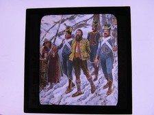 Andreas Hofer Tirol storico grande diapositiva in vetro colorato colorato a mano