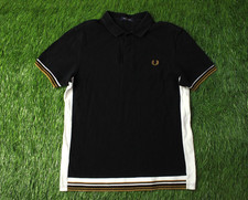 FRED PERRY POLO UOMO ORIGINALE CASUAL MANICA CORTA MAGLIETTA TAGLIA M MEDIUM
