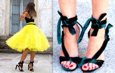 ZARA SCARPE VELLUTO VERDE