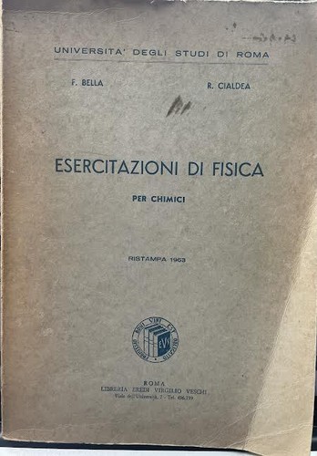 Esercizi fisica per chimici - di,