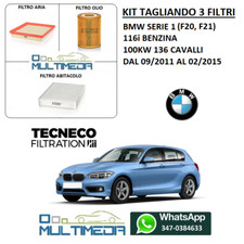 TAGLIANDO 3 FILTRI TECNECO BMW