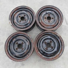 Set 4 ruote in ferro 4,5JX13 4X100 per OPEL REKORD E 1977-1986 usate (30544)