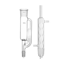 Estrattore Soxlet Vetro 250ml 24/29 Corpo Allin Condensatore Laboratorio Vetreria