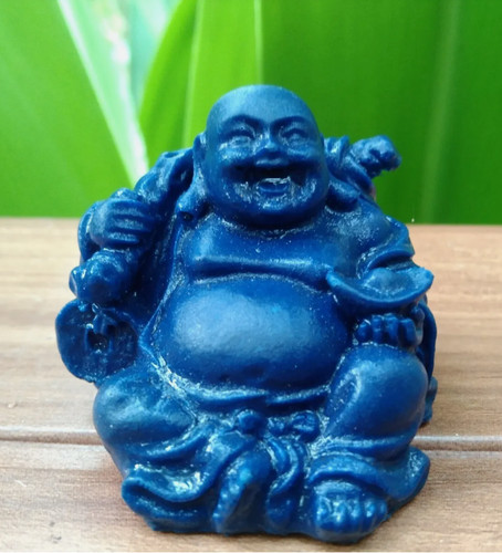 Laughing buddha blue - blue, colour