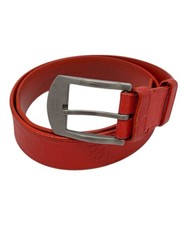 Cintura in pelle rossa