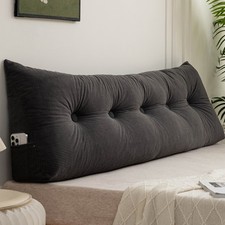 Cuscino grande testiera zeppa letto triangolare lettura cuscino schienale supporto US