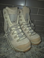 LOWA Elite Desert Combat Stivali Uomo 7 / Donna 7,5 Pelle Scamosciata Marrone Vibram...