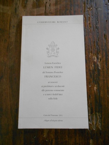 Lettera enciclica lumen - enciclica, "lumen