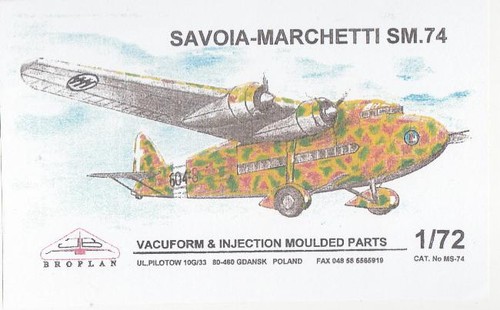 Savoia marchetti 74 - marchetti, sm.74