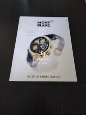 MONTBLANC CRONOGRAFO MEISTERSTUCK ORO 18 CT WATCH VINTAGE AD