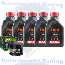Kit Tagliando Olio Motul 7100 15W50 + Filtro Per Suzuki GSX1400 2001>2006
