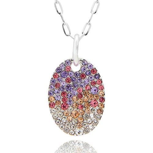 Collana con ciondolo ovale