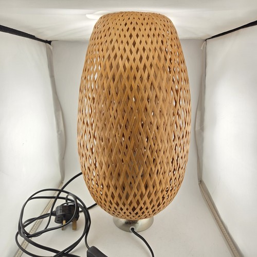 Lampada tavolo vimini - tavolo, in