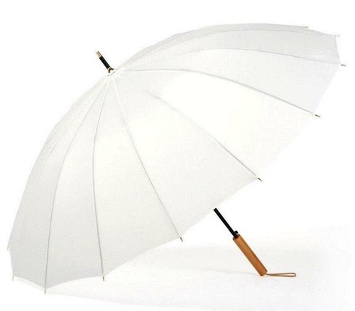 Ombrello bianco semiautomatico - bianco,