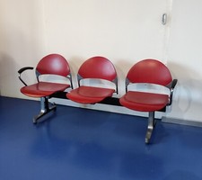 SEDUTE A TRAVE SEDIE PER SALA D'ASPETTO MODERNARIATO VINTAGE FERRO E LEGNO