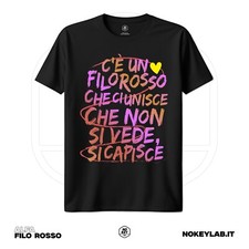 T-shirt  Filo Rosso Musica Alfa Maglia Cantante Concerto