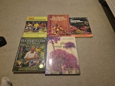Gardening Books Lot Of 5. Flowers, Herbs, Vegetables, Perennials. Including BBC