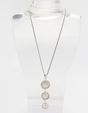 Argento Antico Imperial Russo 20 15 E 10 Kopeck Ciondolo Moneta Collana